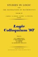 Cover for Logic Colloquium '87