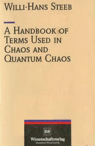 Cover for A handbook of terms used in chaos and quantum chaos