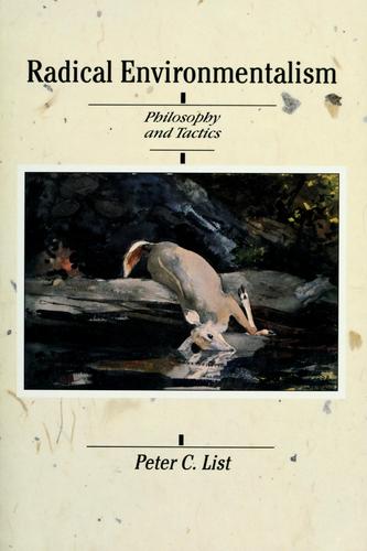 Cover for Radical environmentalism