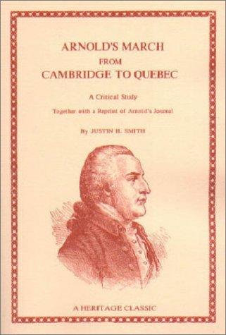 Cover for Arnold's march from Cambridge to Quebec