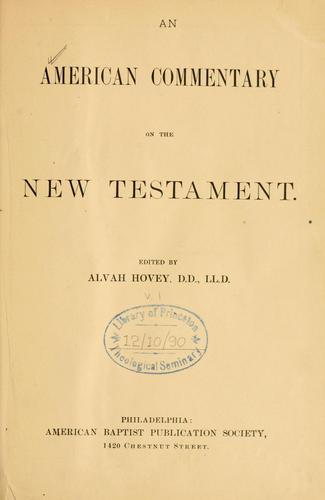Cover for Commentary on the Gospel of Matthew.