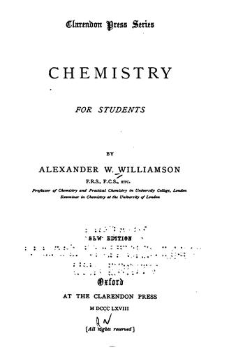Cover for Chemistry for Students