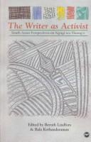 Cover for The Writer As Activist