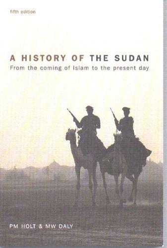 Cover for A history of the Sudan