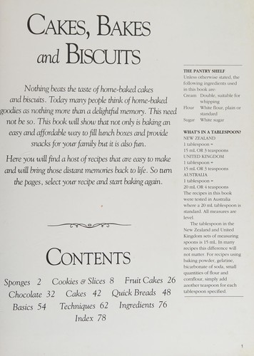 Cover for Cakes, Bakes and Biscuits (Good Cook's Collection S.)