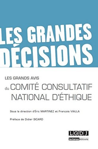 Cover for Les grands avis du Comité consultatif national d'éthique
