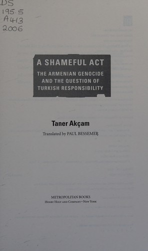 Cover for A shameful act
