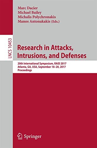 Cover for Research in Attacks, Intrusions, and Defenses