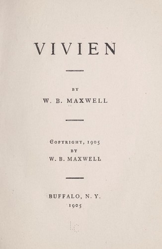Cover for Vivien