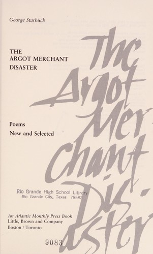 Cover for The argot merchant disaster