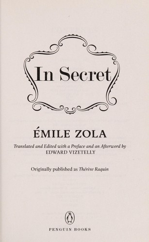 Cover for In Secret