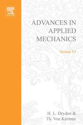 Cover for Advances in applied mechanics.