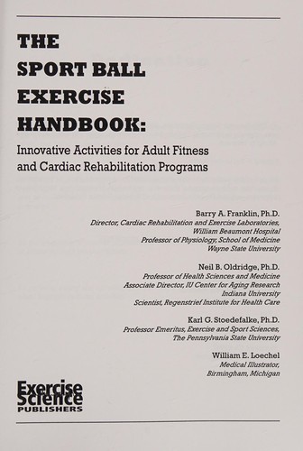 Cover for The sport ball exercise handbook