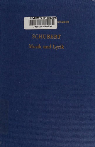 Cover for Schubert.