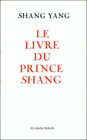 Cover for Le livre du prince Shang