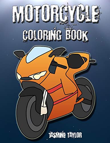 Cover for Motorcycle Coloriong Book