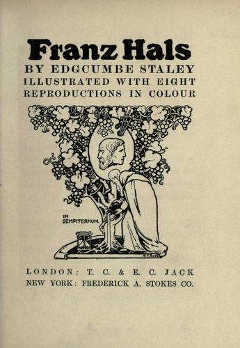 Cover for Franz Hals
