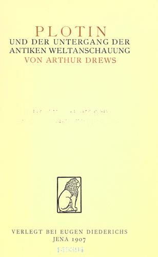 Cover for Plotin und der untergang der antiken weltanschauung