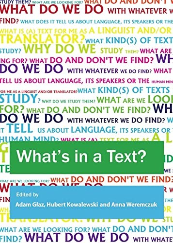 Cover for What's in a text?