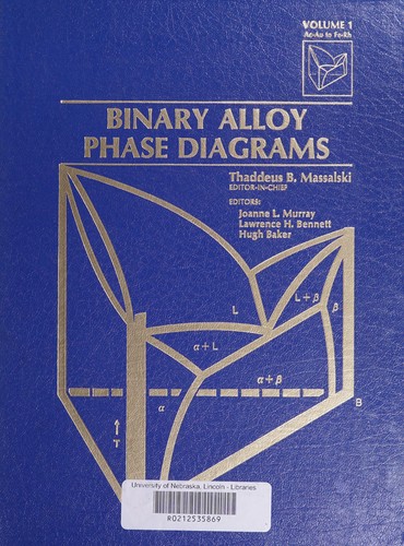 Cover for Binary alloy phase diagrams