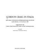 Cover for Gordon Craig in Italia