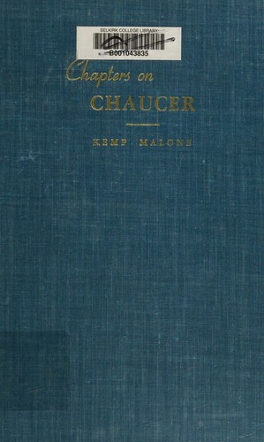 Cover for Chapters on Chaucer.
