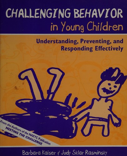 Cover for Challenging behavior in young children