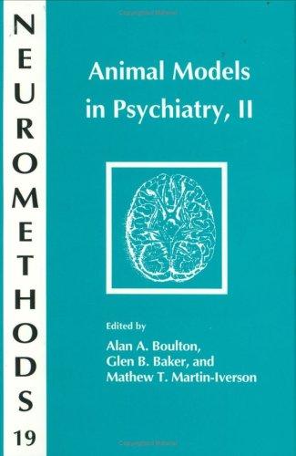Cover for Animal models in psychiatry