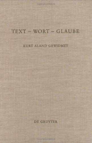 Cover for Text, Wort, Glaube