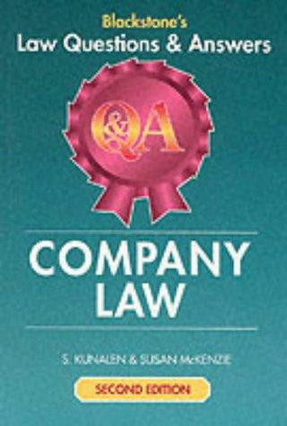 Cover for Company Law (Blackstone's Law Q & A)