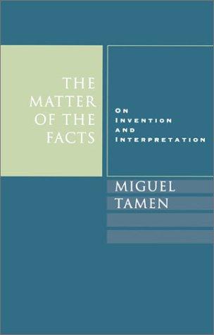 Cover for The matter of the facts