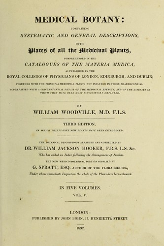Cover for Medical botany