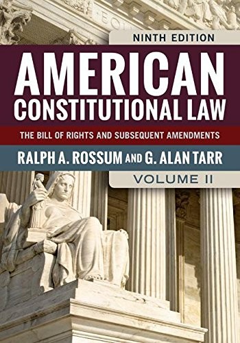 Cover for American Constitutional Law Vol. II