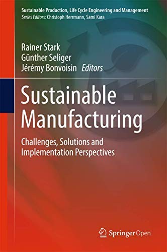 Cover for Sustainable Manufacturing