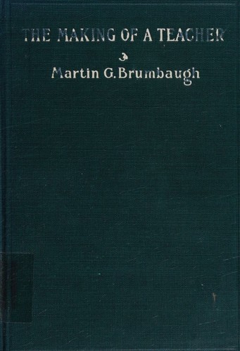Cover for the making of a teacher