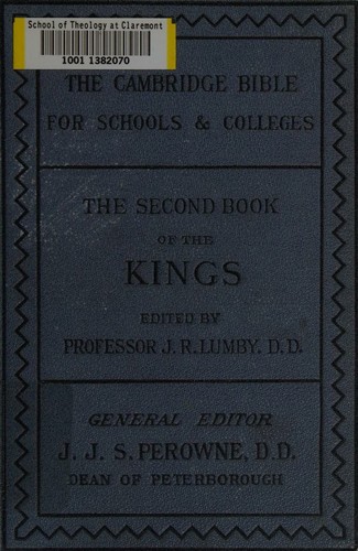 Cover for The Second book of the Kings