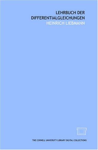 Cover for Lehrbuch der Differentialgleichungen