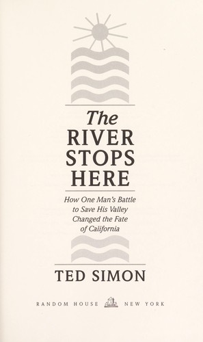 Cover for The river stops here