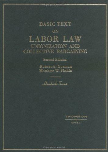 Cover for Basic text on labor law, unionization, and collective bargaining