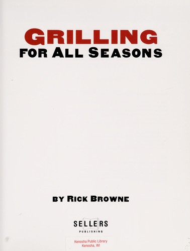 Cover for Grilling for all seasons