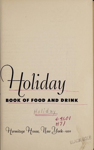 Cover for Holiday book of food and drink