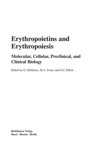 Cover for Erythropoietins and erythropoiesis