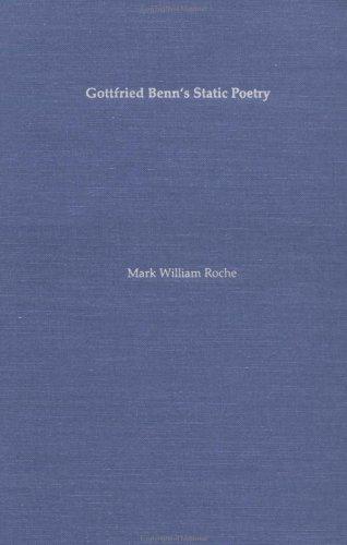 Cover for Gottfried Benn's static poetry