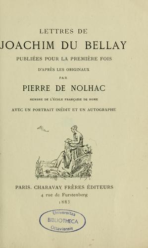 Cover for Lettres
