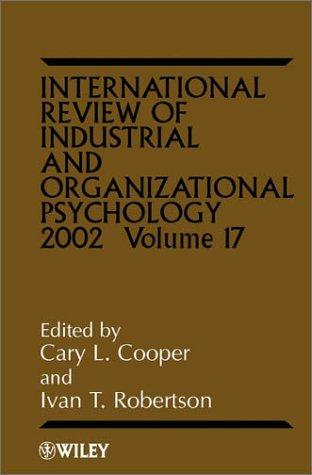 Cover for International Review of Industrial and Organizational Psychology, 2002 (International Review of Industrial and Organizational Psychology)