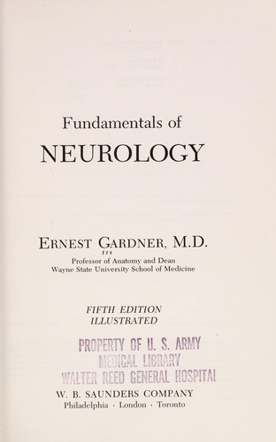 Cover for Fundamentals of neurology