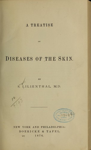 Cover for A treatise on diseases of the skin