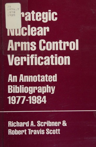 Cover for Strategic Nuclear Arms Control Verification