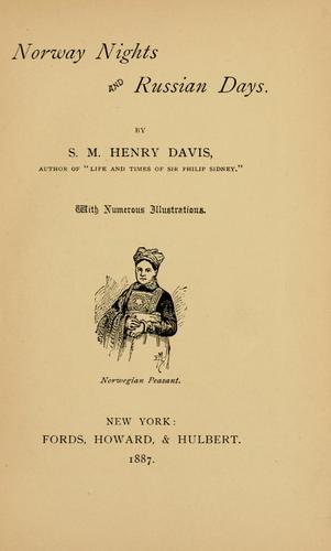 Cover for Norway nights and Russian days.