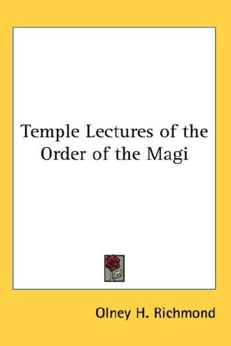 Cover for Temple Lectures of the Order of the Magi